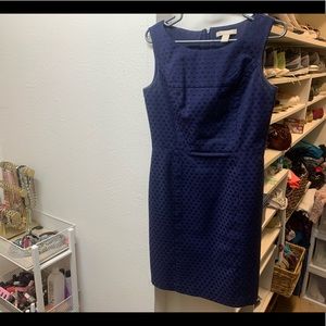 Banana republic navy polka dot dress